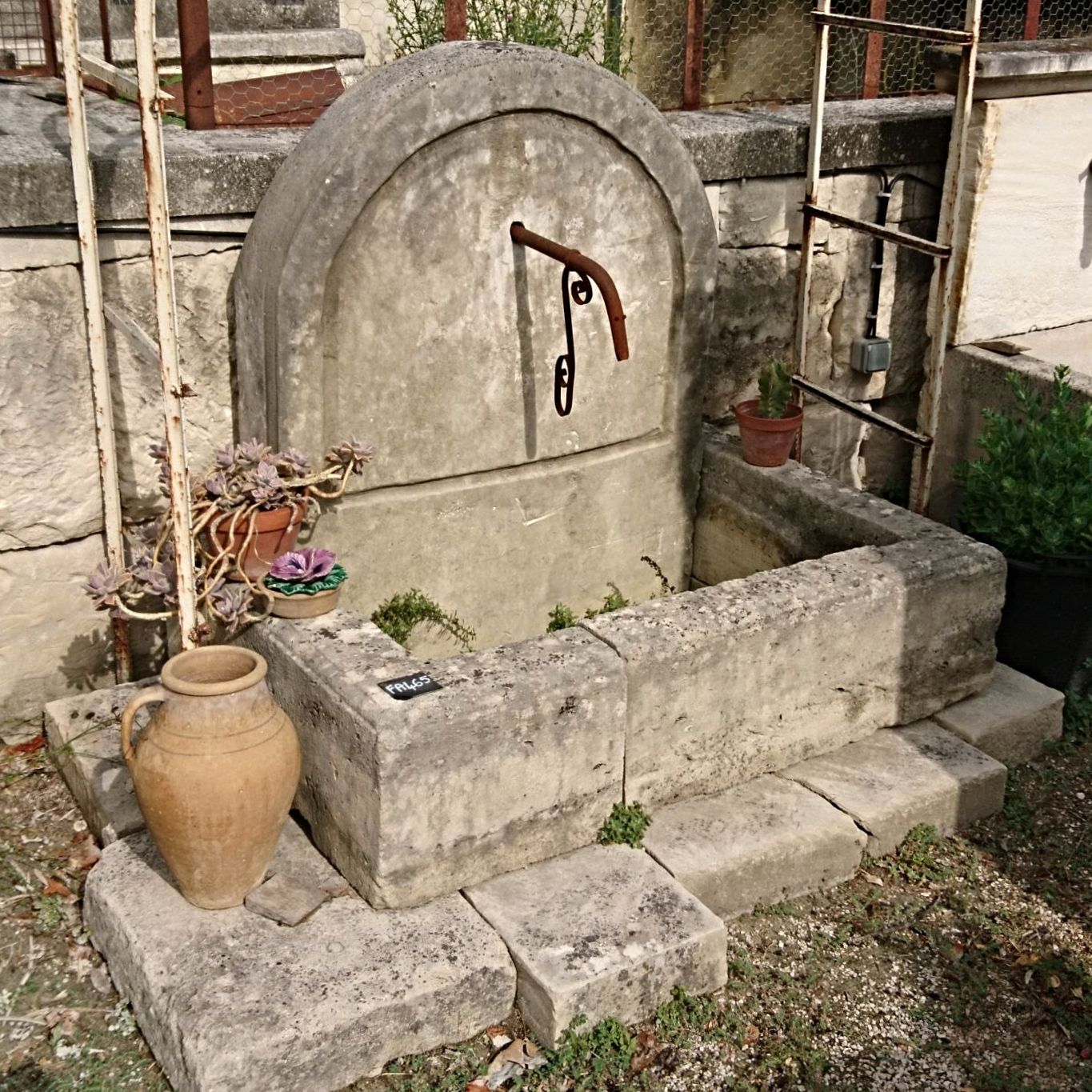 Fontaine De Jardin Avec Bac Fontaine D Ext Rieur Au Fronton Cintr