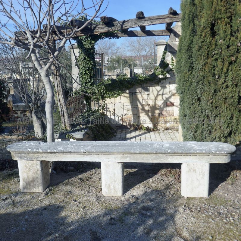 Rustic garden furniture for sale in Provence at Alain BIDAL Antique Materials.