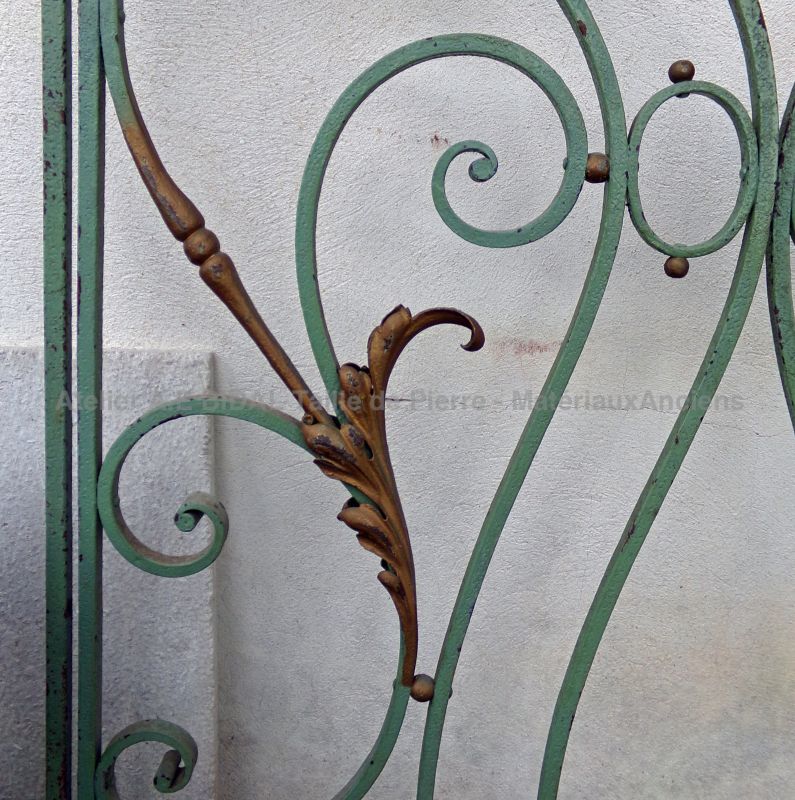 Wrought iron interior grilles dating from the 1940s-1950s - Atelier Alain BIDAL (Provence)