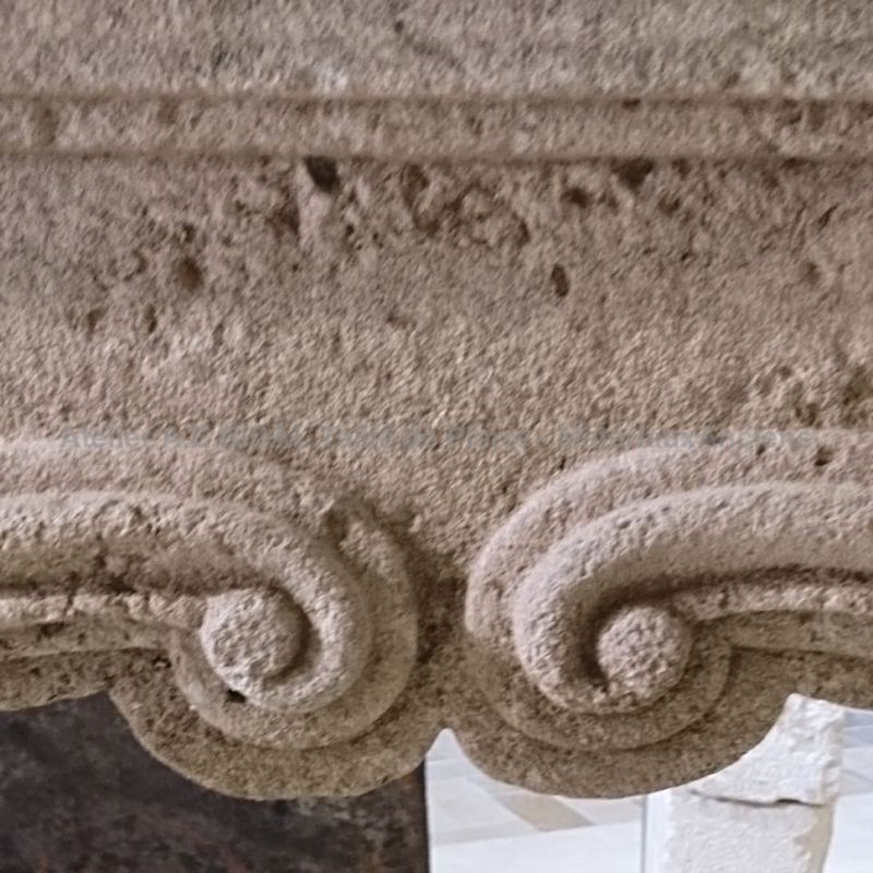 Charming antique stone fireplace ** A Louis 15 fireplace in soft stone with a nice ocher patina.