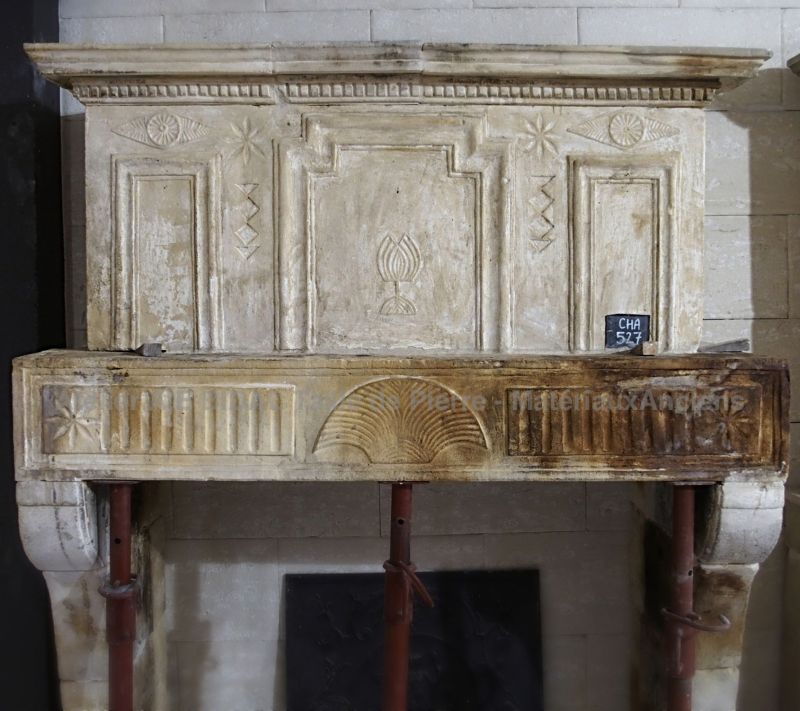 Cheminée Louis xvi - cheminée ancienne d'époque - style traditionnel.