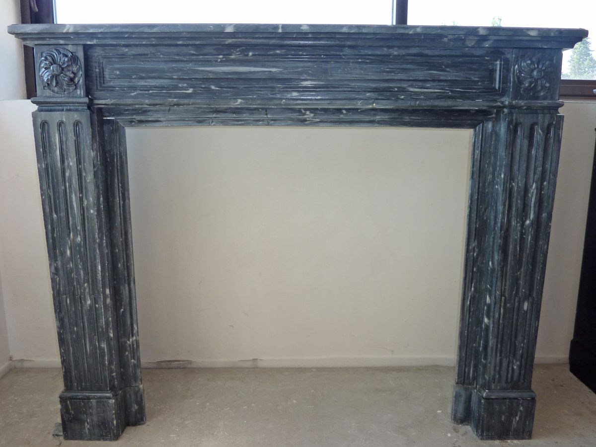 Black marble mantels