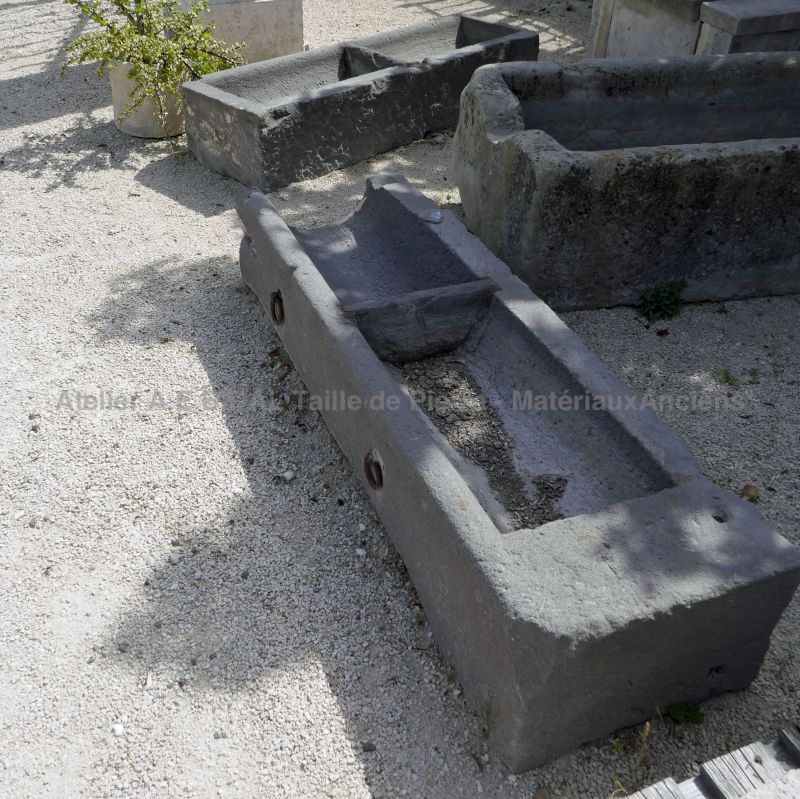 Old stone trough - a rectangular trough which has lots of character.
