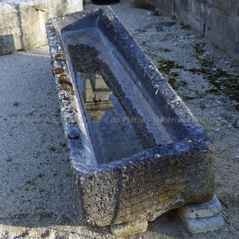 Large rectangular stone trough by The Antique Materials in Provence Alain BIDAL