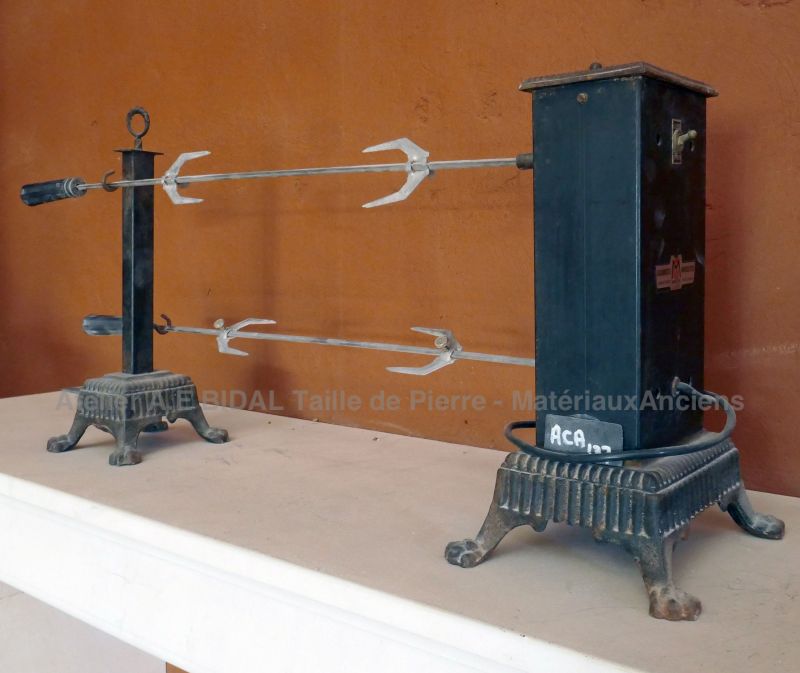 Tournebroche mécanique ancien