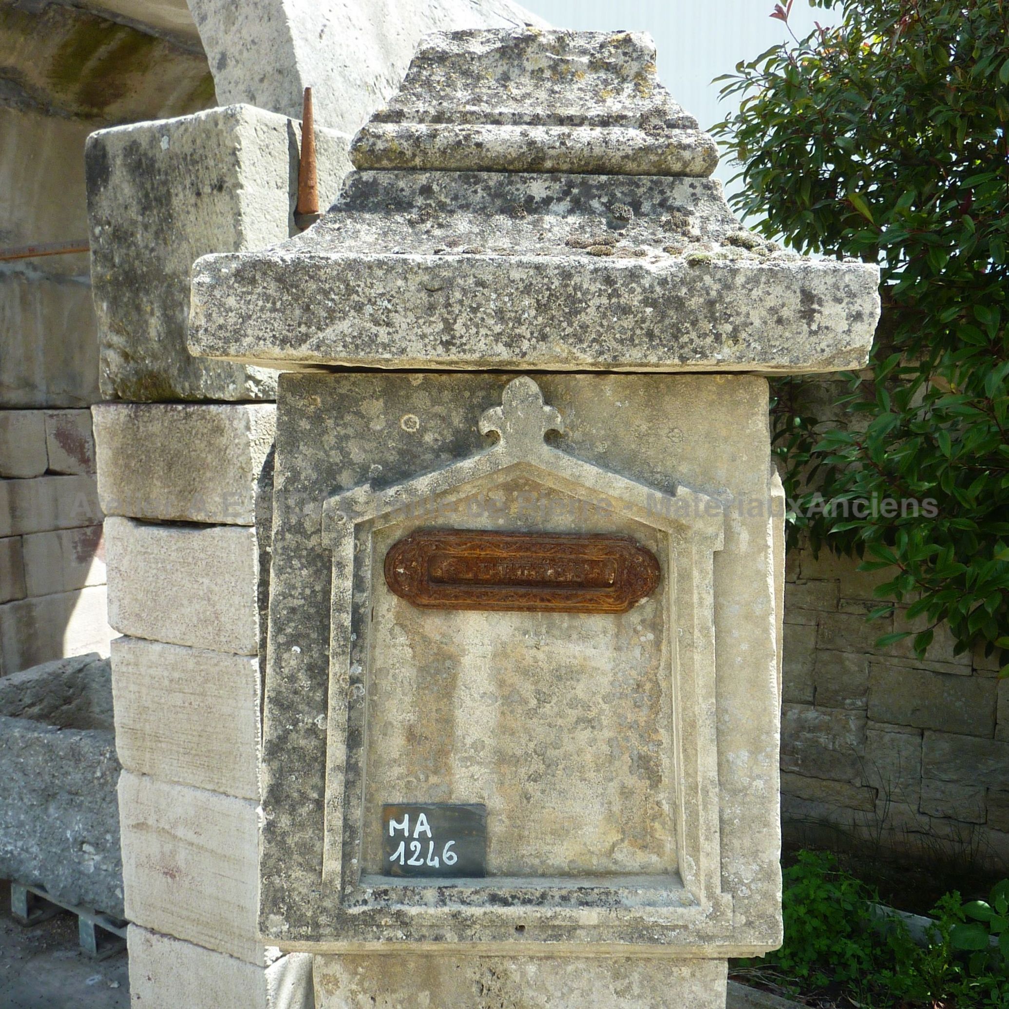 Mailbox with metal latch - old mailbox.