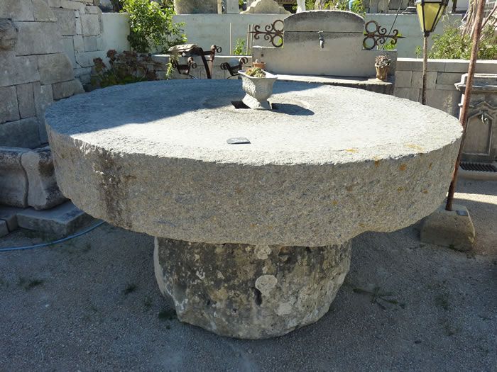Table Granite Ronde Table ronde massive en granit