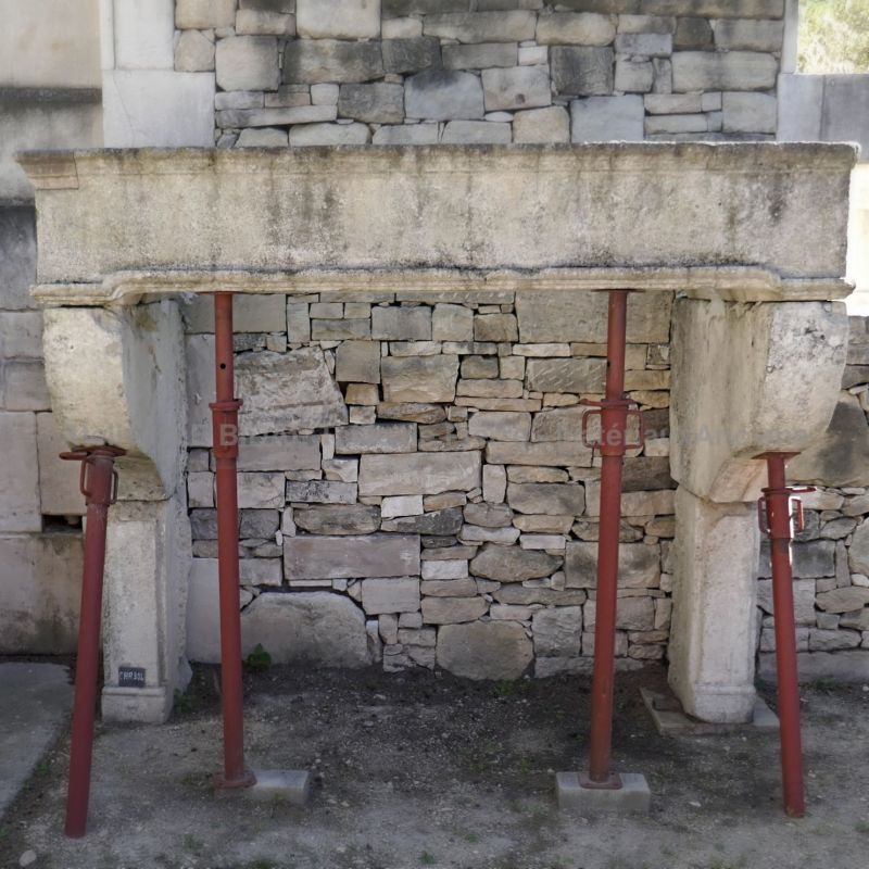 Louis 14 fireplace - an antique stone fireplace that comes from Joan of Arc birth place.