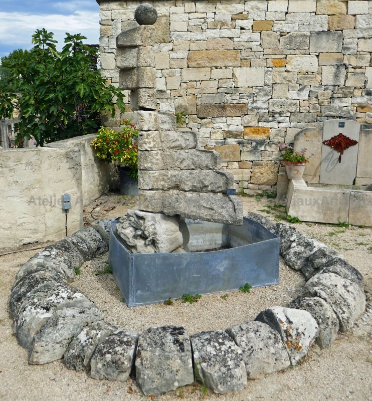 Fontaine ancienne originale - fontaine pour jardin en vieilles pierres