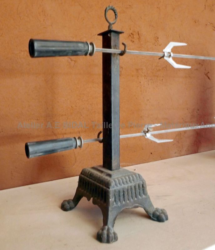 Tournebroche mécanique ancien