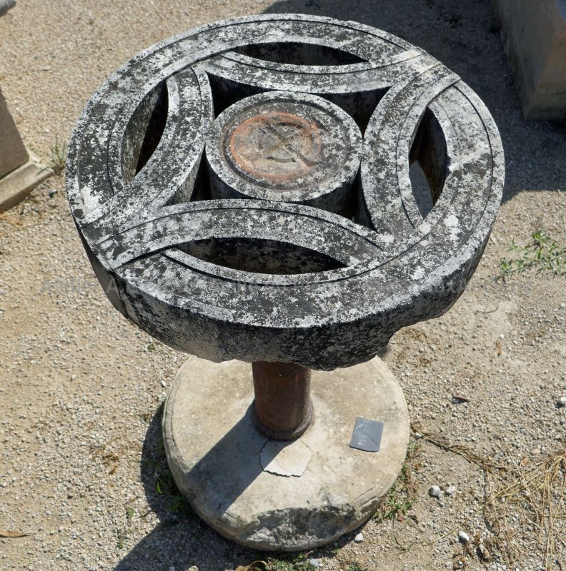 Antique table for old decoration - craft table made of old materials.