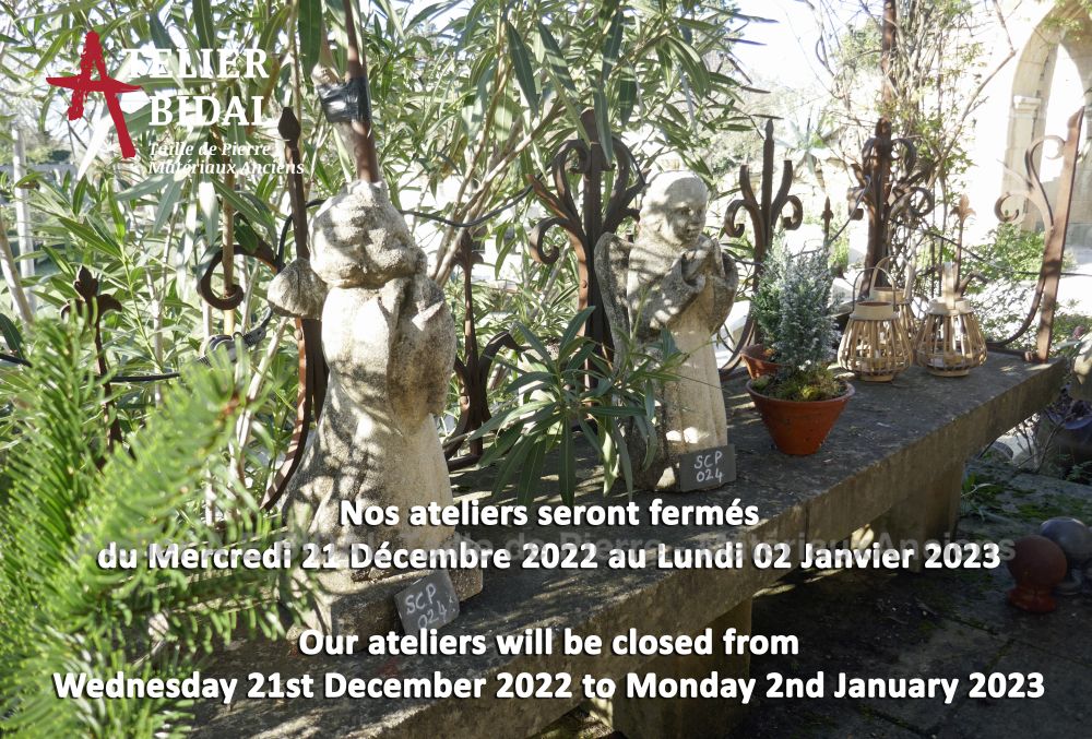Les Matériaux Anciens Alain Bidal ǀ Dates de fermeture de fin d'année 2022
