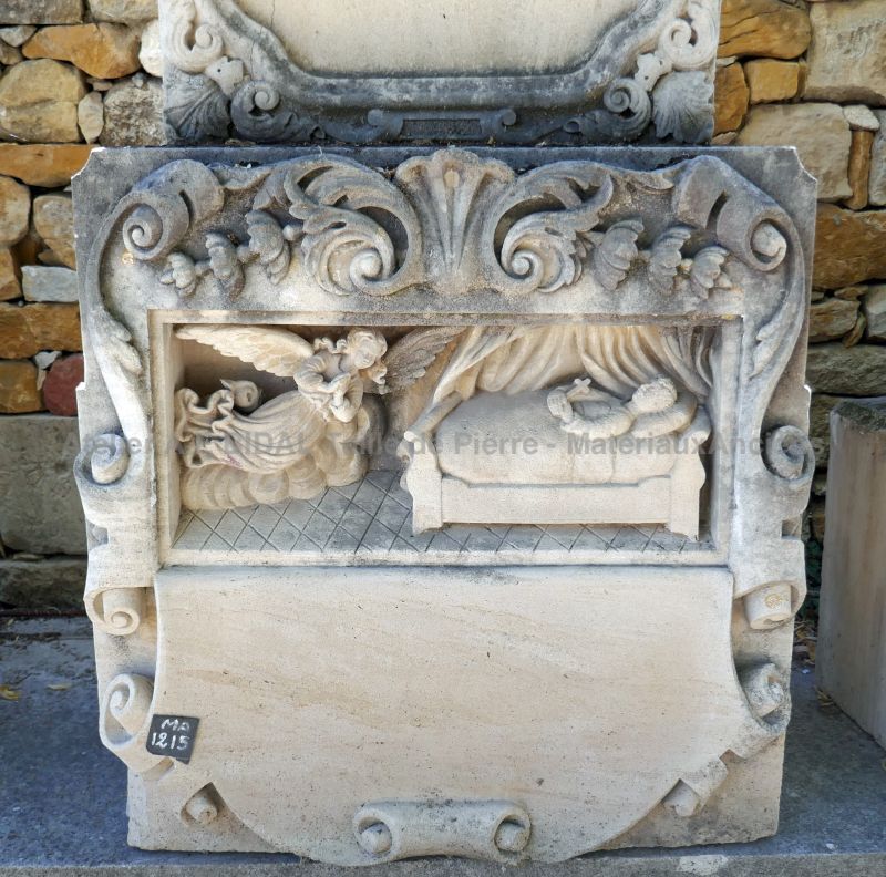 Beautiful edifice with stone cross at the top - Bidal religious elements.