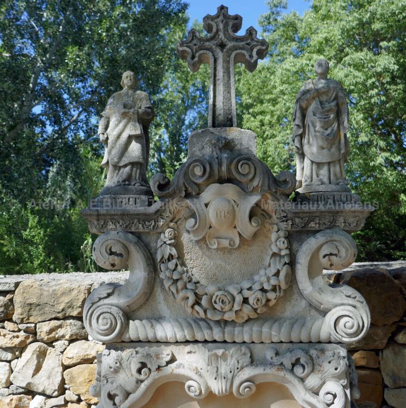 Stele in the Gothic style of large size - old stone cross.