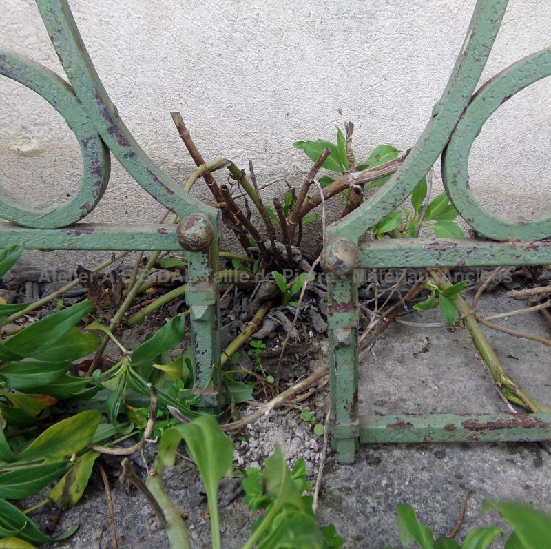 Vintage outdoor decoration : antique wrought iron gates - Atelier Alain BIDAL (Provence)