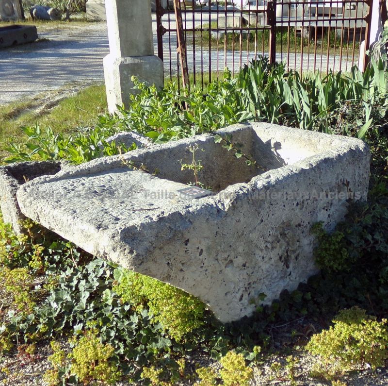 Antique aged stone trough
