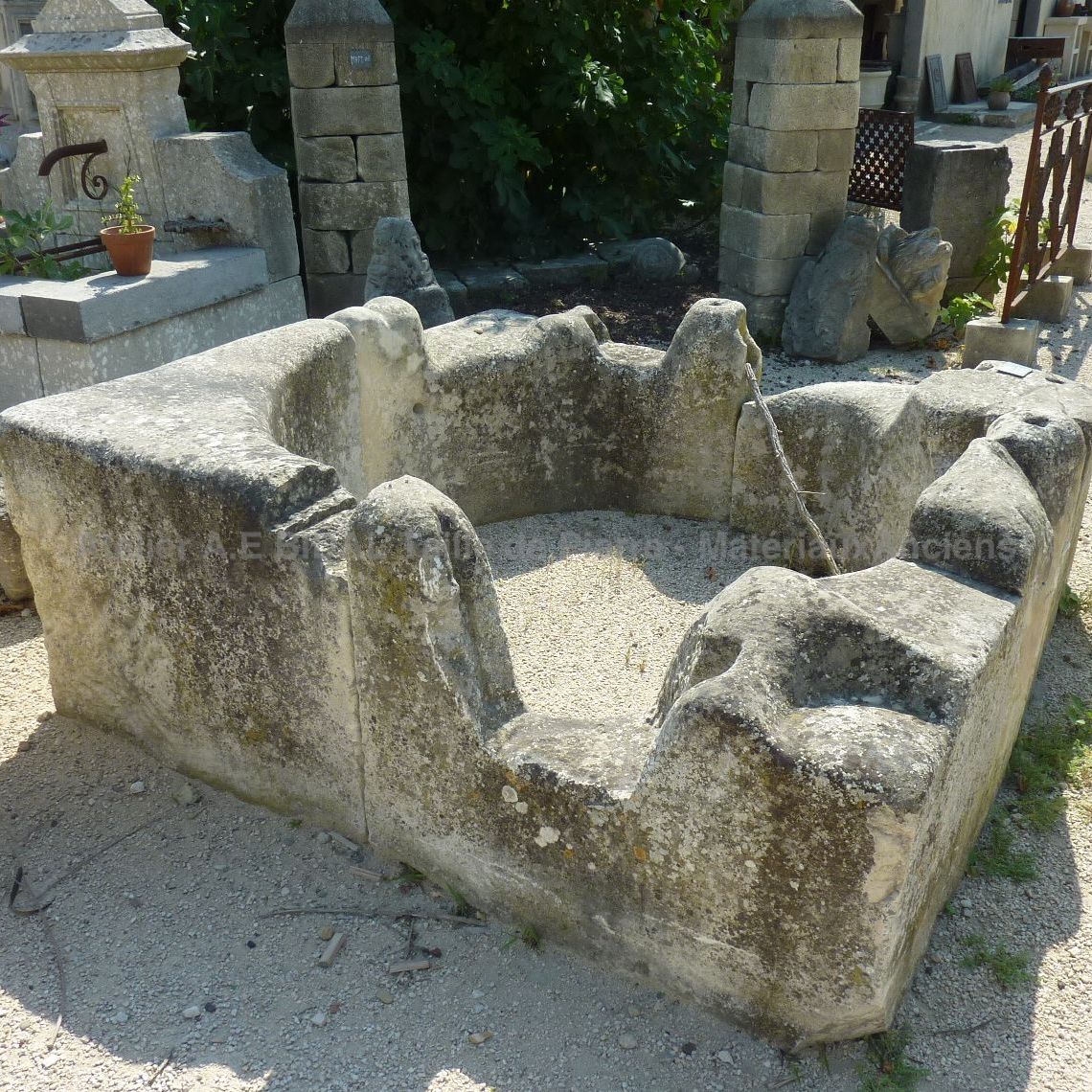 Well old type old well in natural stone.