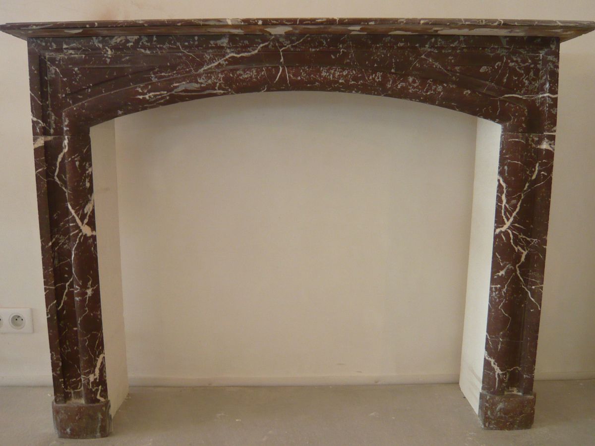 Red marble mantels