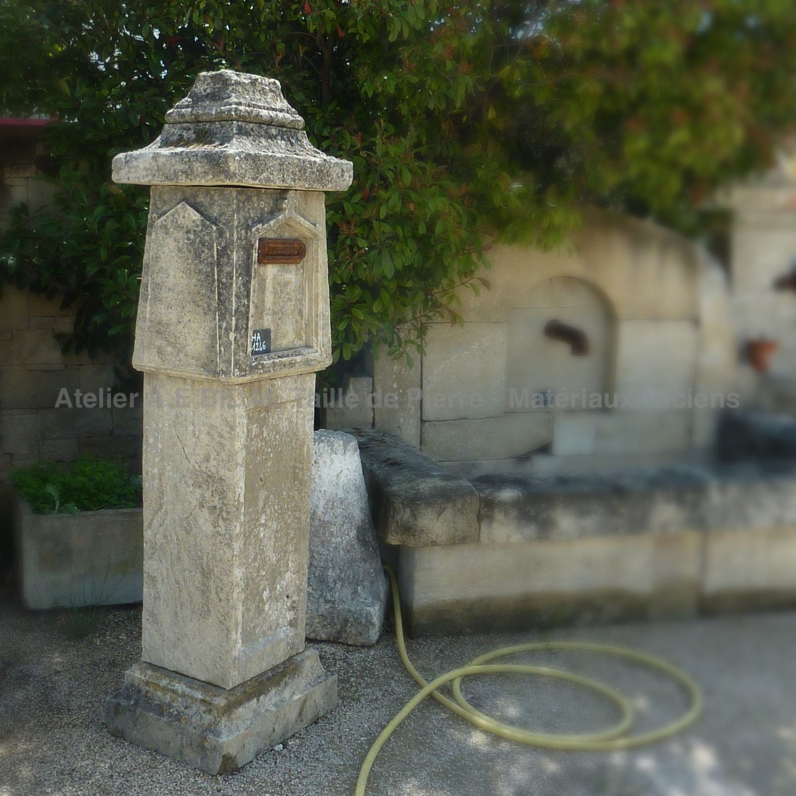 Letter box made of old materials - old mailbox.