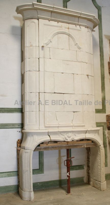 Cheminée ancienne Louis XV avec trumeau ** VENDUE