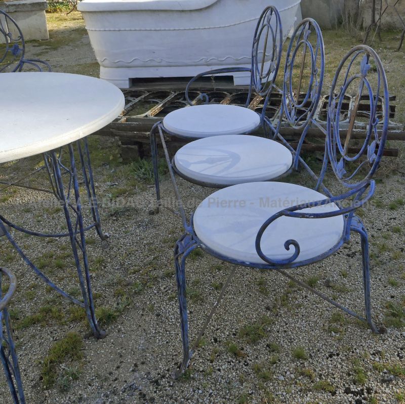 Mobilier de jardin 6 places - Atelier Alain BIDAL (Provence)