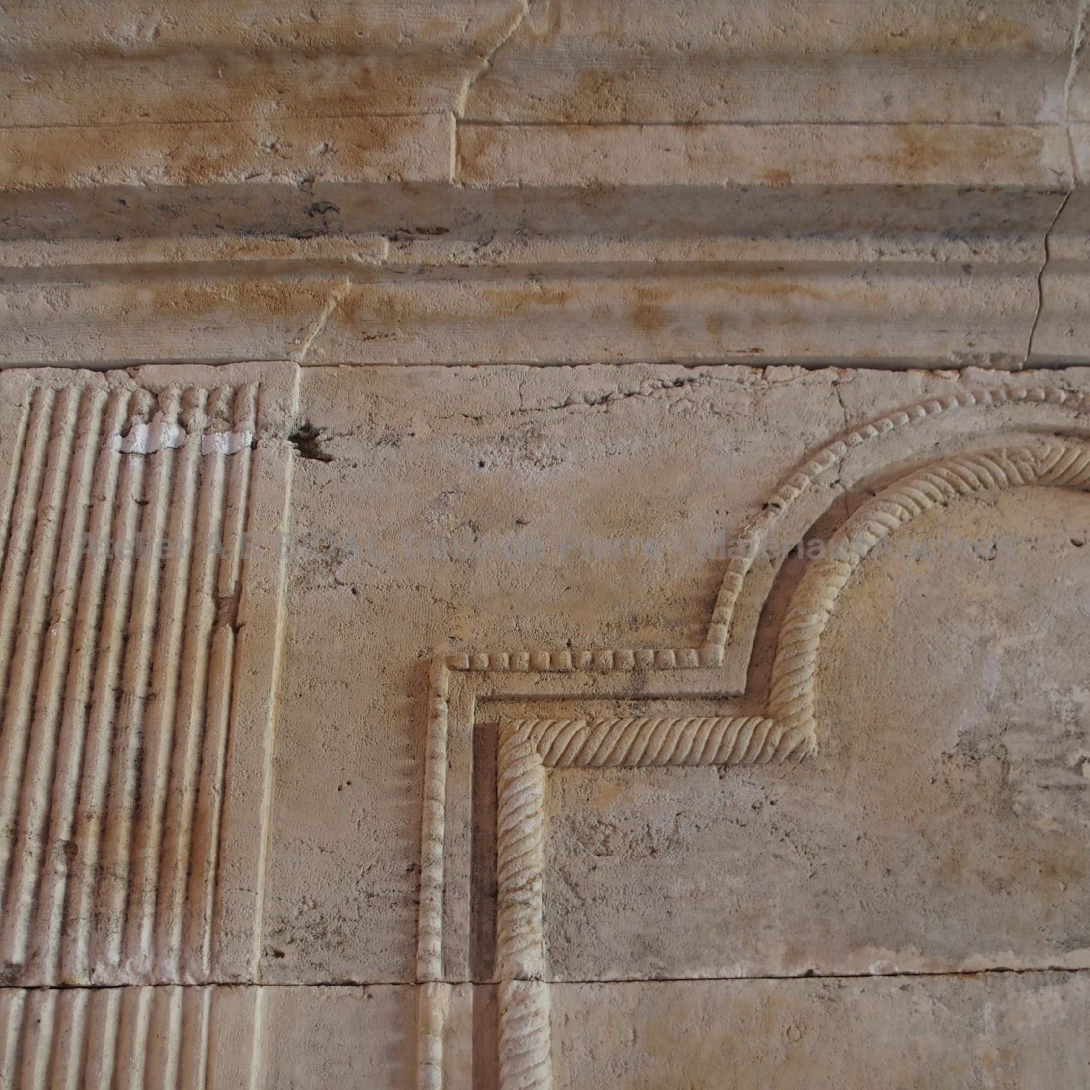 Old fireplace - a magnificent decorative element for interior.