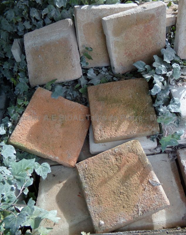 Ancien dallage en terre cuite en vente en Provence chez les Matériaux Anciens Alain Bidal
