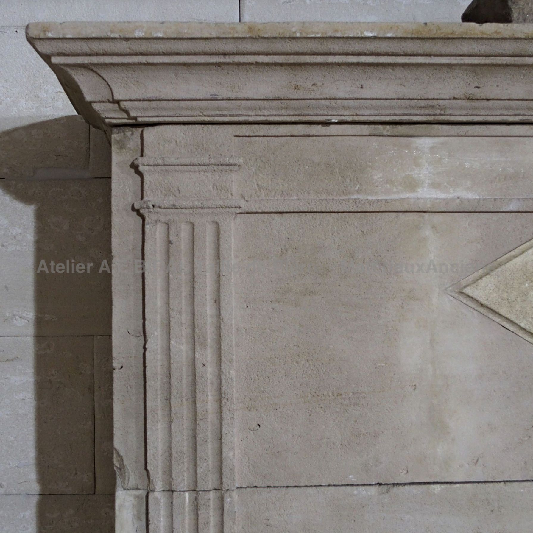 Fireplace Louis 16 stylish and understated style - old fireplace from our old materials  catalogue in the Isle on Sorgue.