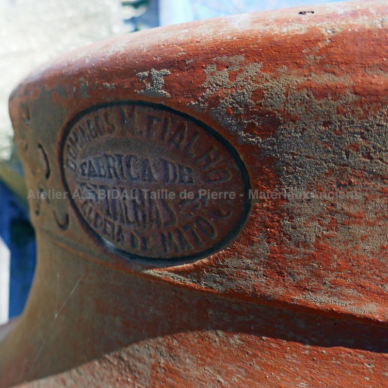 Antique terracotta jar for an authentic garden decoration.