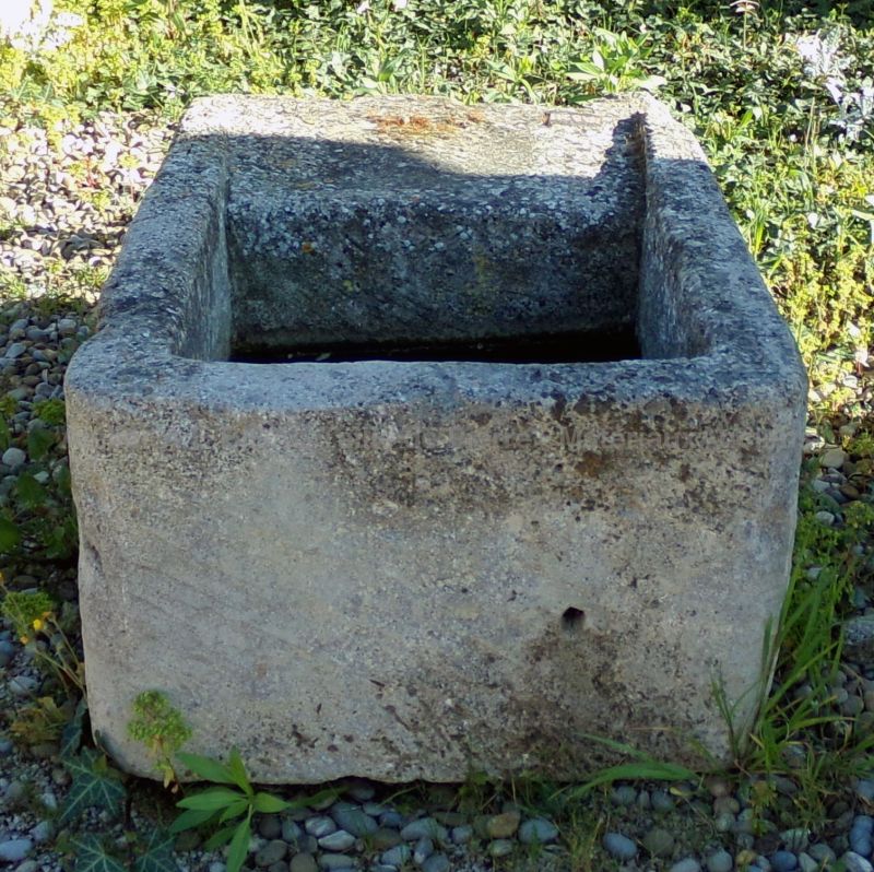 Small antique stone wash-basin