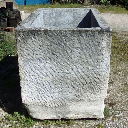 Antique large stone trough for sale at Alain Bidal Antique Materials in Provence