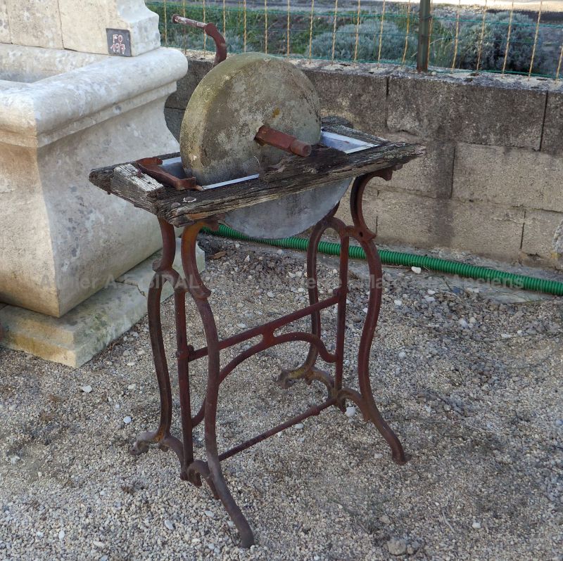 Old whetstone for sale in Provence at Atelier Alain BIDAL