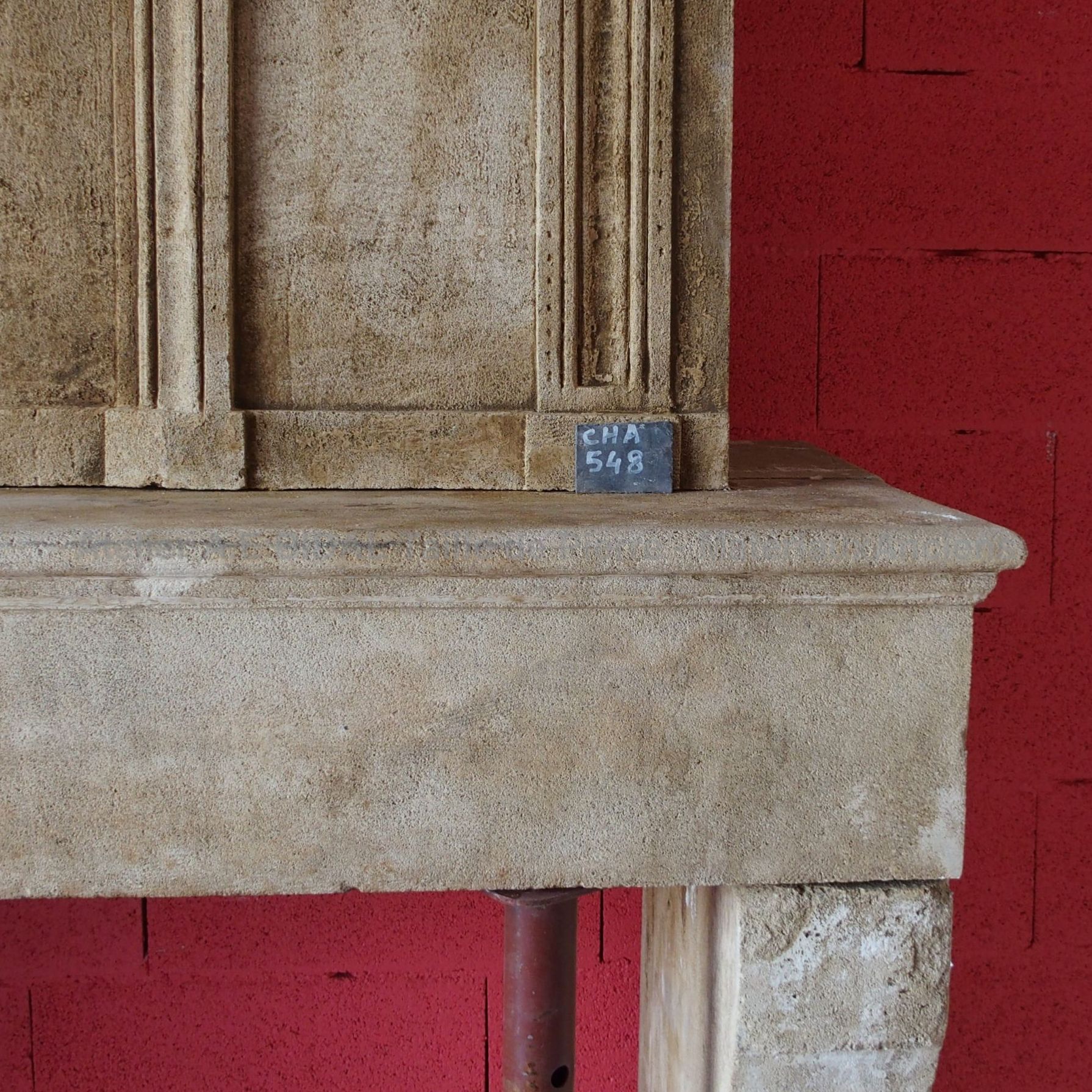 Cheminée ancienne en matériaux anciens - cheminée à trumeau.